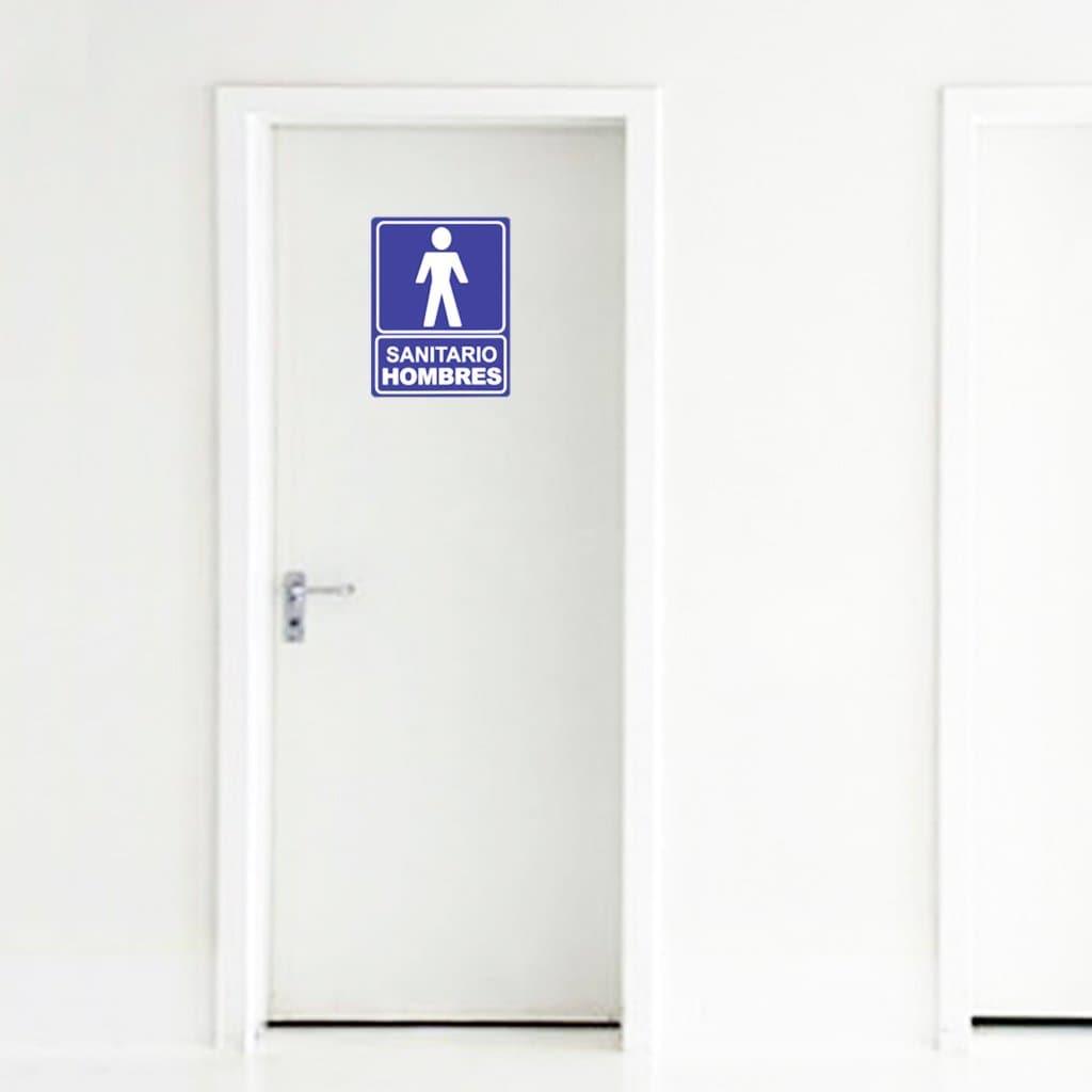 Cartel "sanitario hombres" - Safety Depot Mx