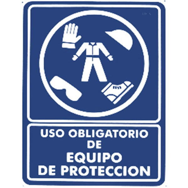 Cartel "uso obligatorio de equipo de seguridad" - Safety Depot Mx