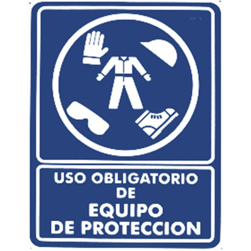 Cartel "Uso obligatorio de equipo de seguridad" Señalamiento de seguridad – Safety Depot Mx