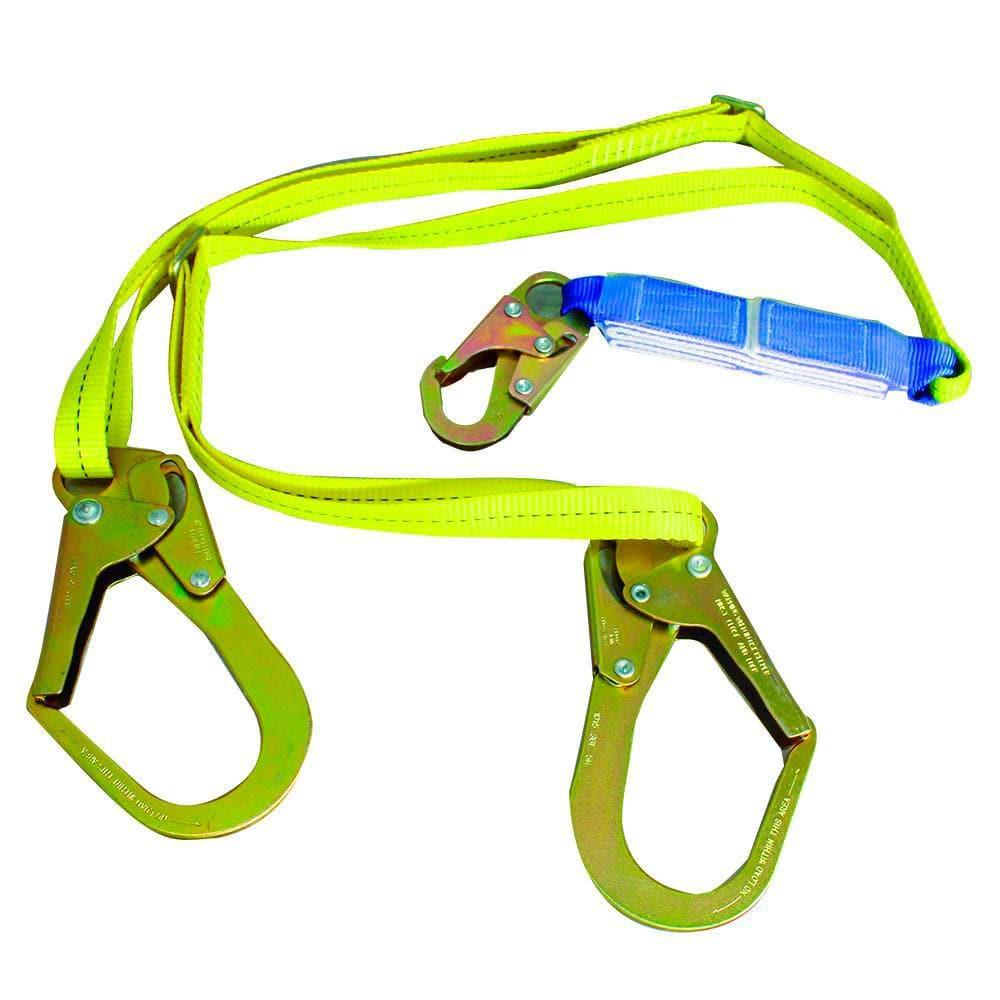 Línea de Vida con Banda Elástica y Doble Gancho LVB-2GG - Safety Depot Mx