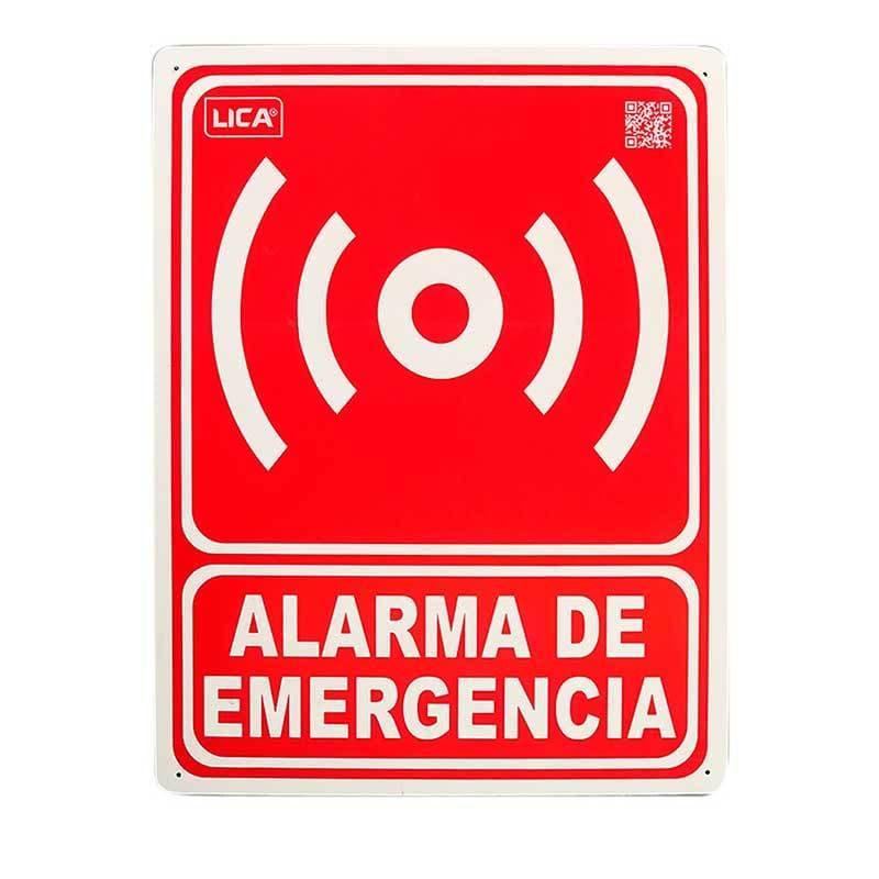 Cartel "alarma de emergencia", señalamiento de – Safety Mx