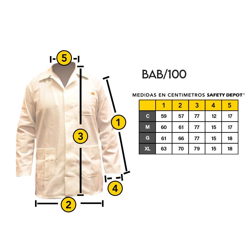 Bata Blanca Mod. BATA-B 100 - Safety Depot Mx