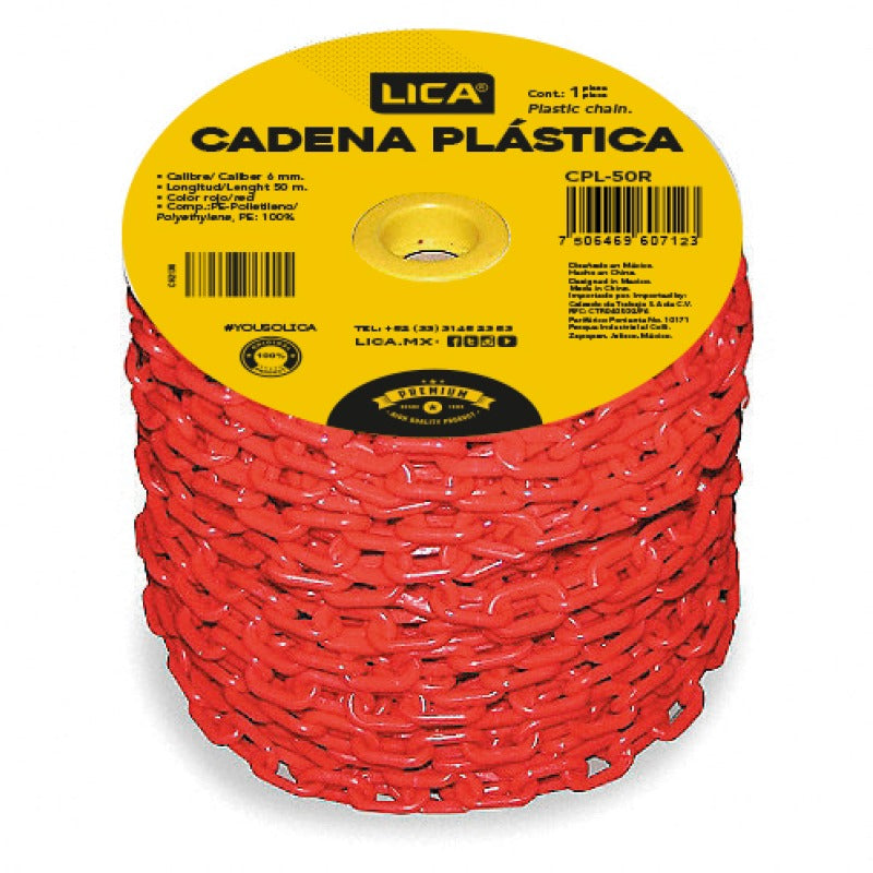 Cadena plástica modelo CPL-50 marca LICA