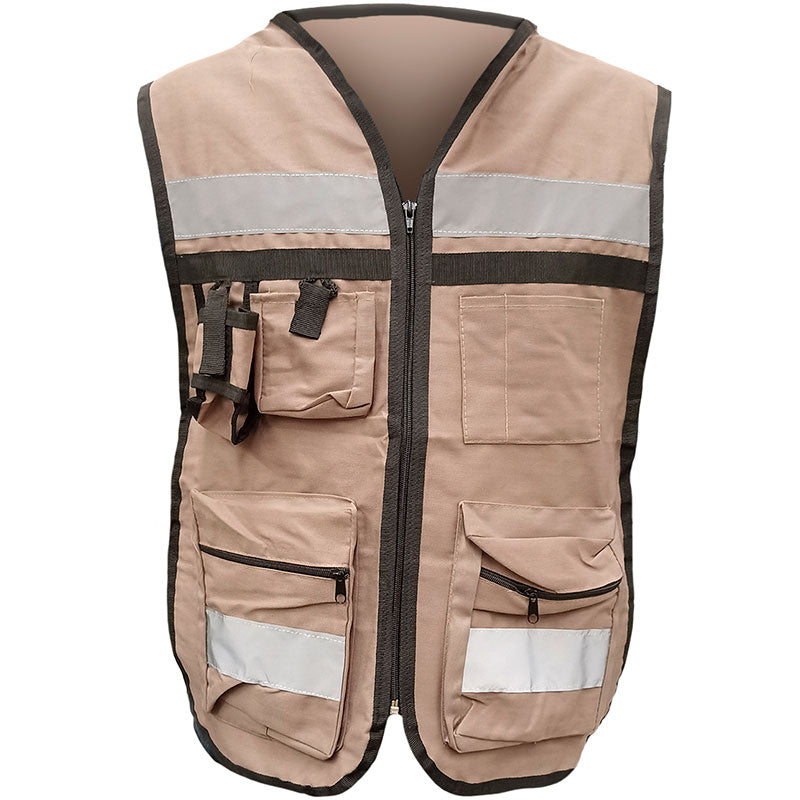 Chaleco brigadista con reflejante modelo CTB100 marca LICA