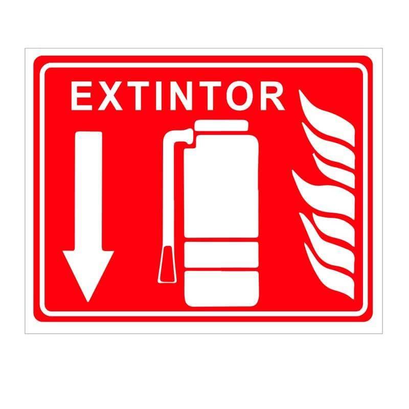 Cartel "extintor" (horizontal) - Safety Depot Mx