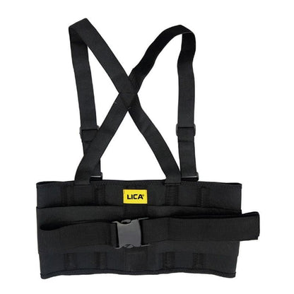 Faja sacrolumbar elástica con tirantes ideal para prevenir lesiones. - Safety Depot Mx
