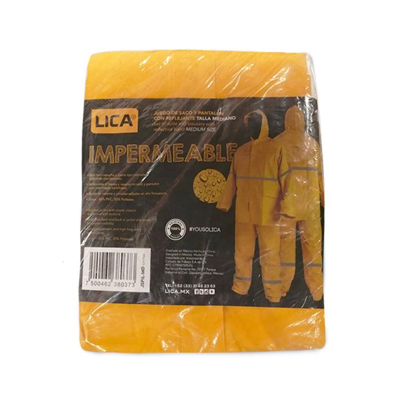 Impermeable de dos piezas con reflejante Mod. JSPIL - Safety Depot Mx