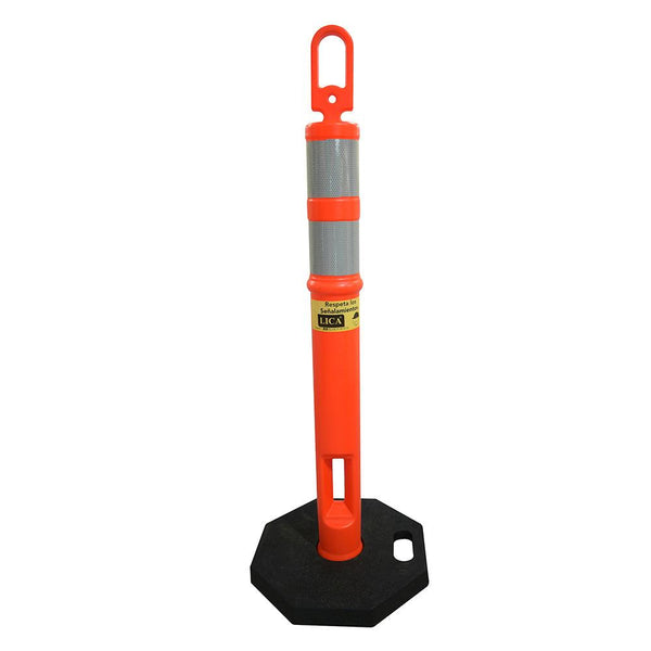 Poste Vial naranja 1.20 m - Safety Depot Mx