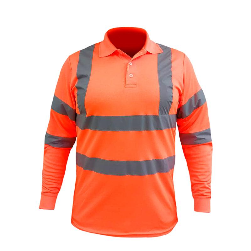 Camisa Alta Visibilidad Dri-Fit Manga Larga Reflejante - Safety Depot Mx
