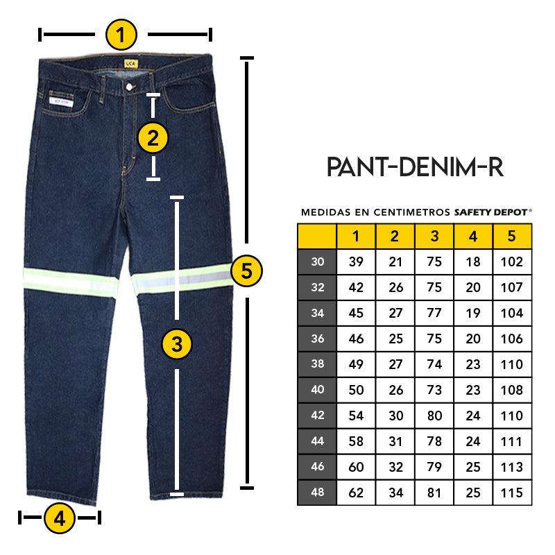 Pantalón de Mezclilla con Reflejante. - Safety Depot Mx
