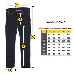 Que talla fashion es 19 en pantalon de mujer