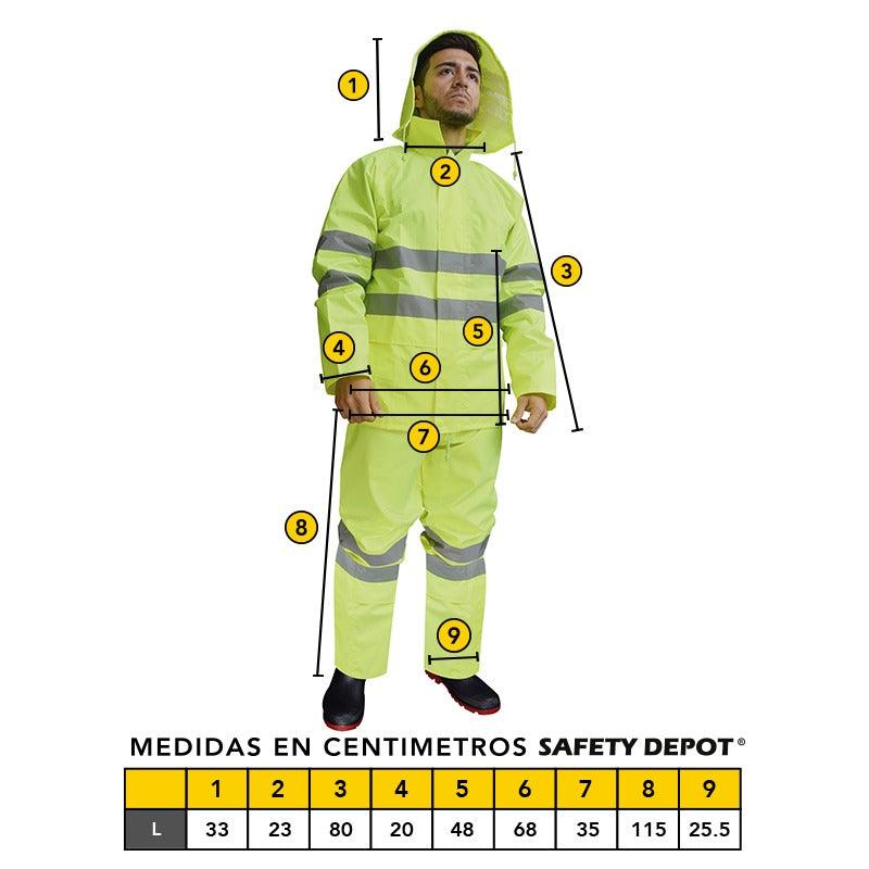 Impermeable de dos Piezas Mod. JSPHV-L - Safety Depot Mx