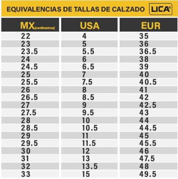 Bota industrial tipo soldador mod. 119 marca LICA